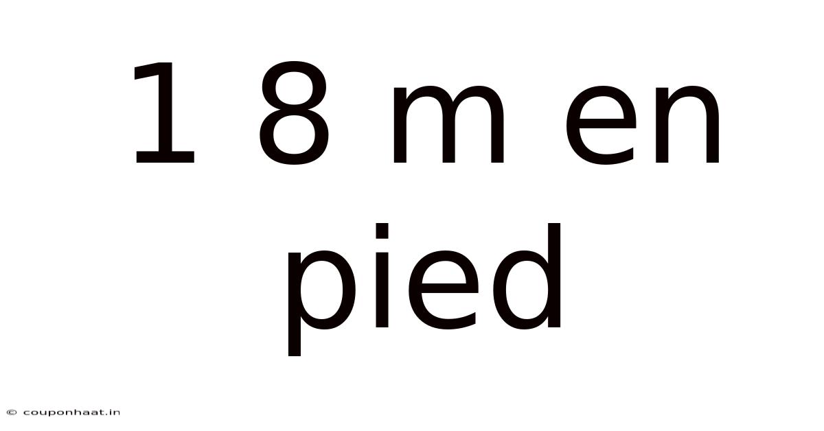1 8 M En Pied