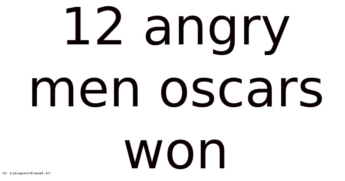 12 Angry Men Oscars Won