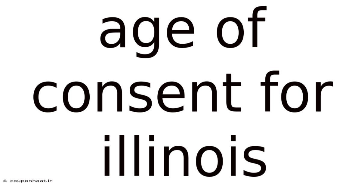 Age Of Consent For Illinois