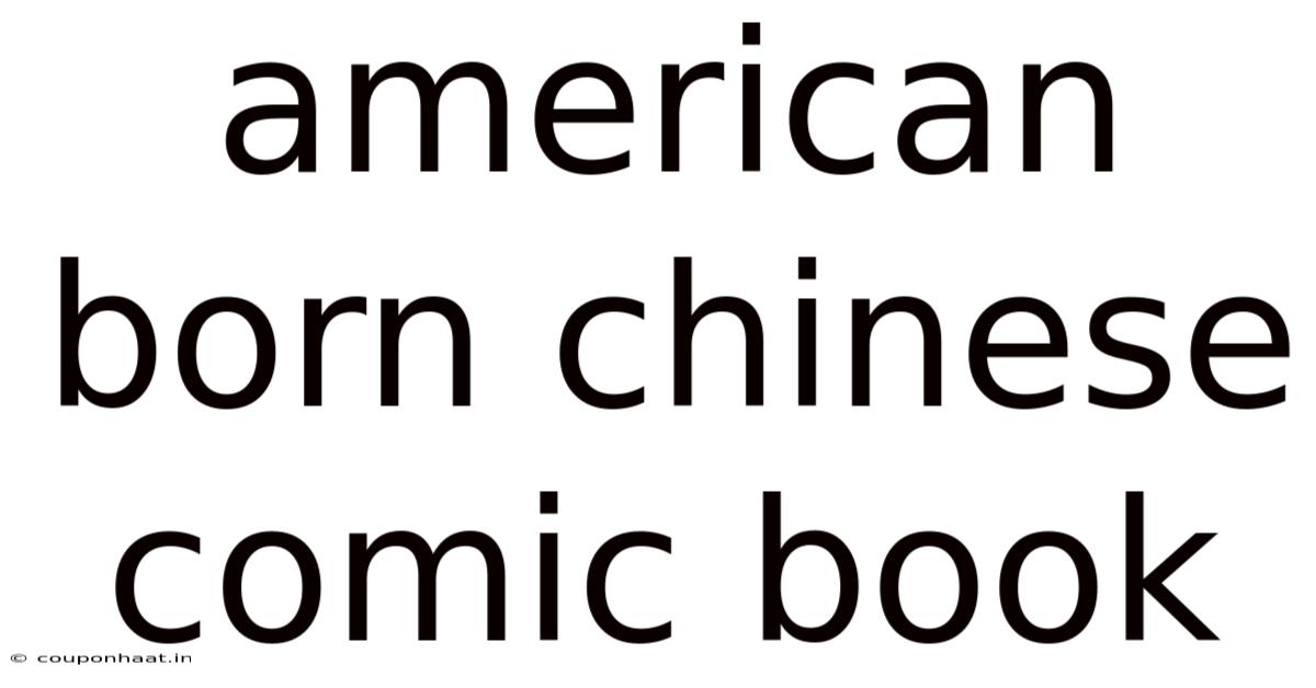 American Born Chinese Comic Book