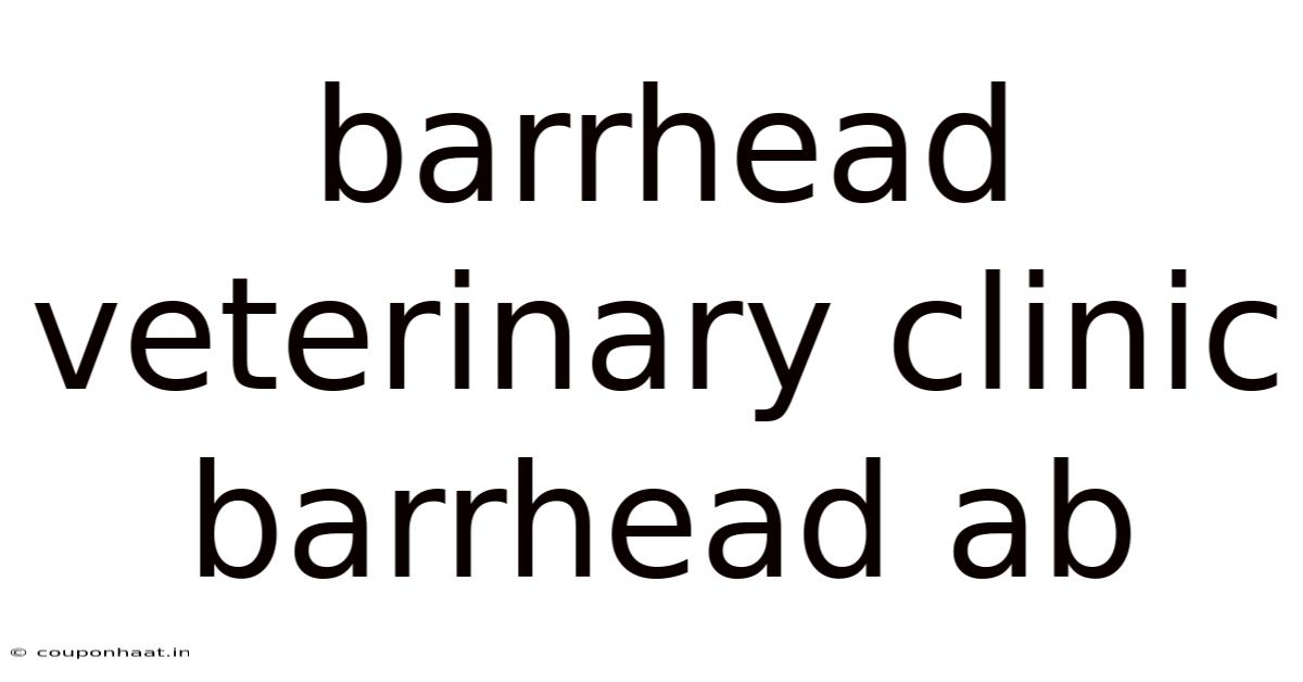 Barrhead Veterinary Clinic Barrhead Ab