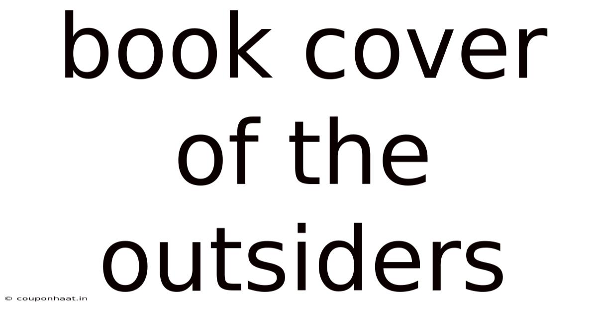Book Cover Of The Outsiders