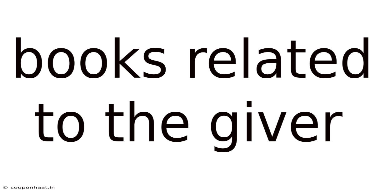 Books Related To The Giver