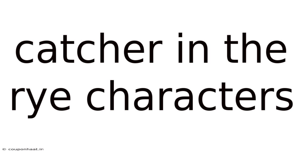 Catcher In The Rye Characters