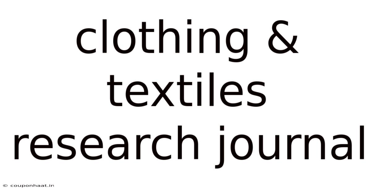 Clothing & Textiles Research Journal