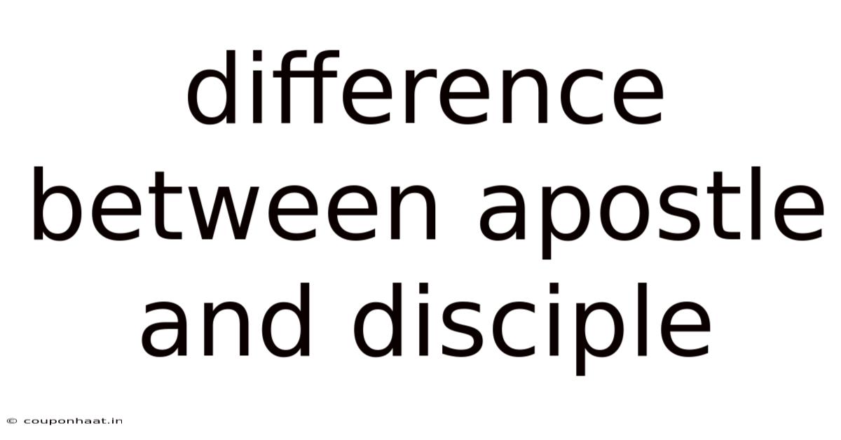 Difference Between Apostle And Disciple