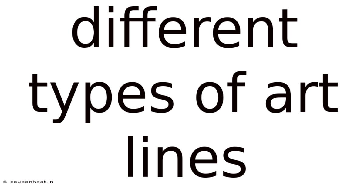 Different Types Of Art Lines