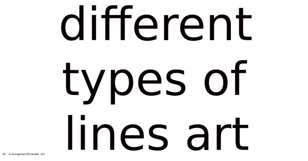 Different Types Of Lines Art