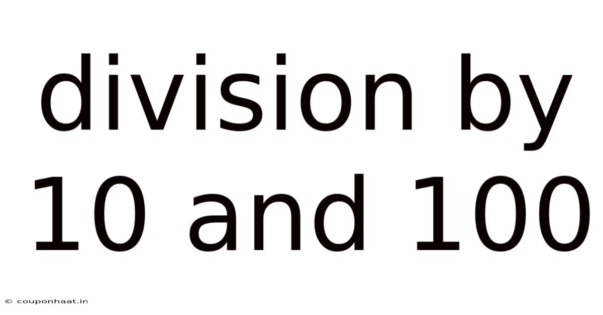 Division By 10 And 100