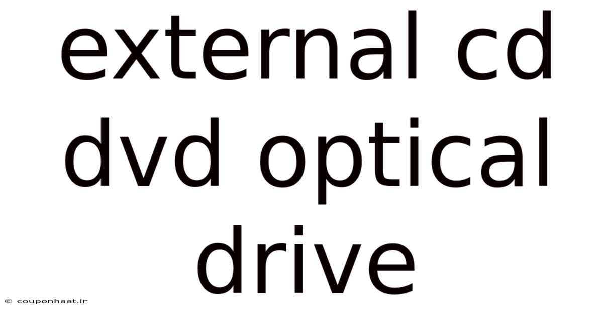 External Cd Dvd Optical Drive