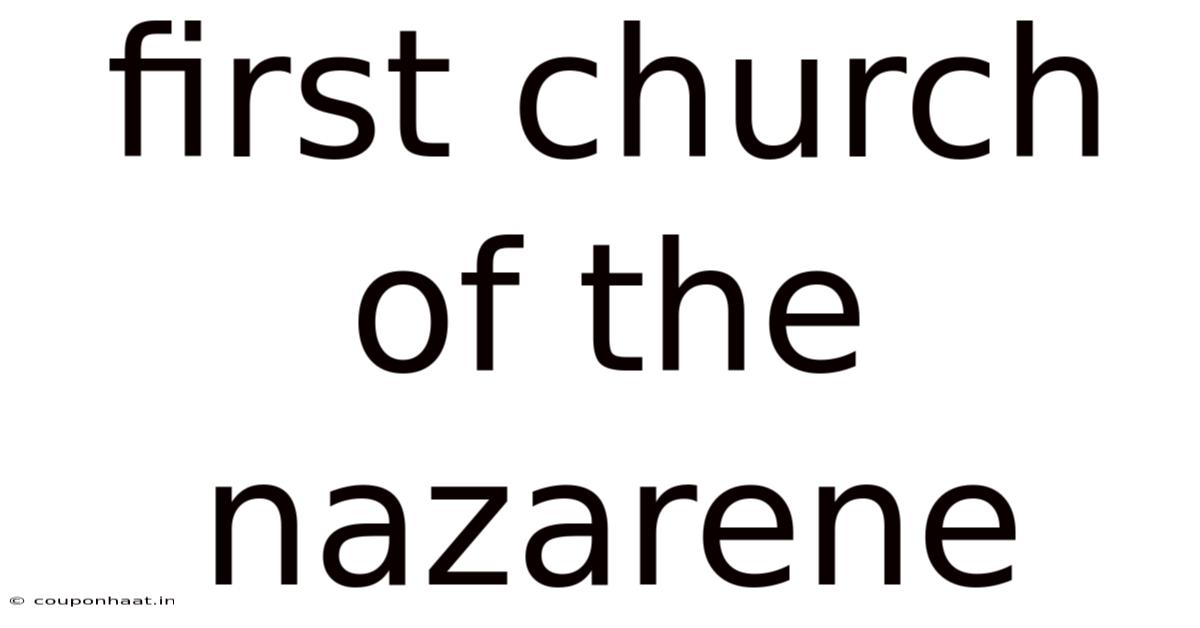 First Church Of The Nazarene