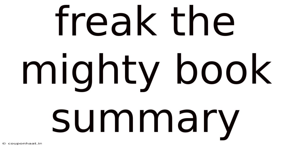Freak The Mighty Book Summary