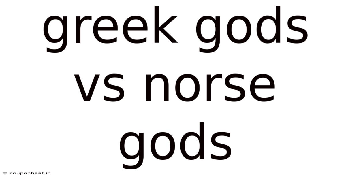 Greek Gods Vs Norse Gods