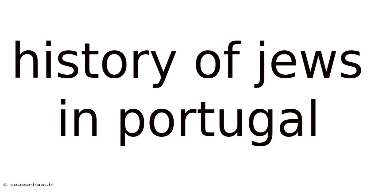 History Of Jews In Portugal