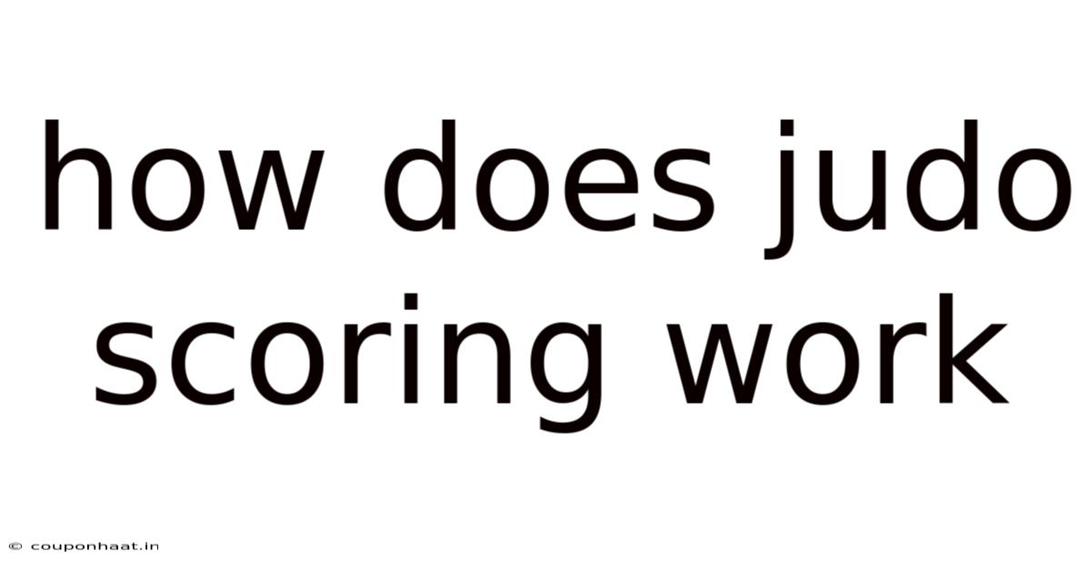 How Does Judo Scoring Work