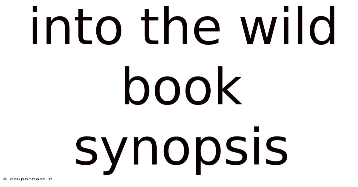 Into The Wild Book Synopsis