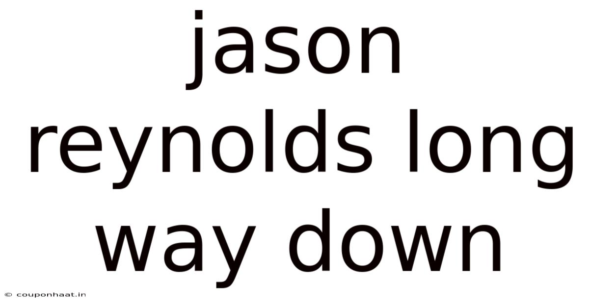 Jason Reynolds Long Way Down