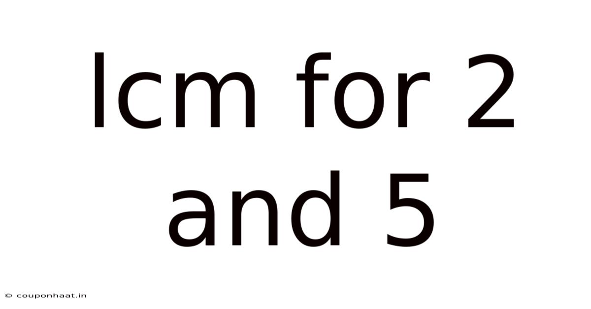 Lcm For 2 And 5