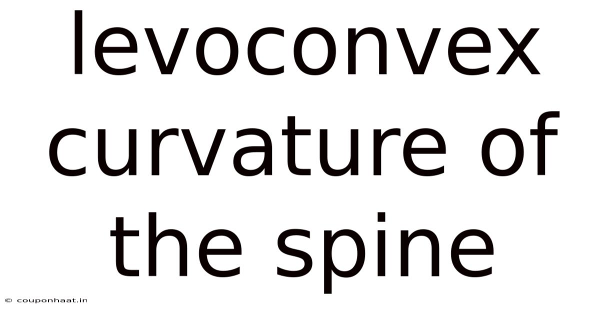 Levoconvex Curvature Of The Spine