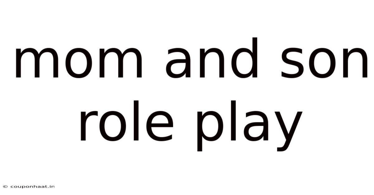 Mom And Son Role Play