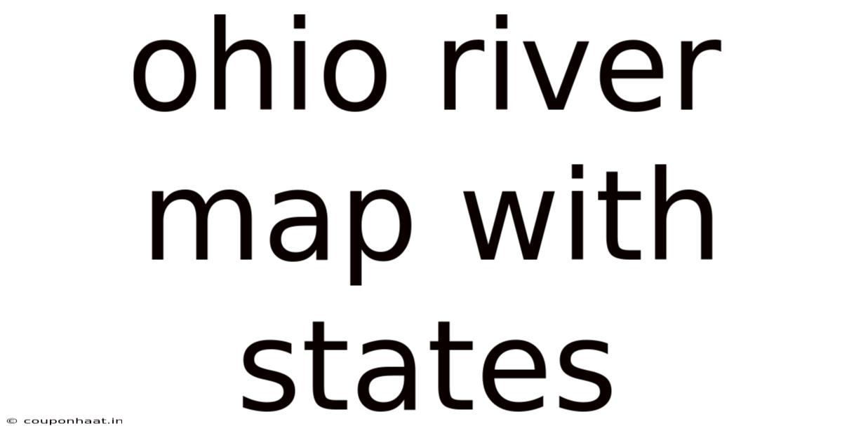 Ohio River Map With States