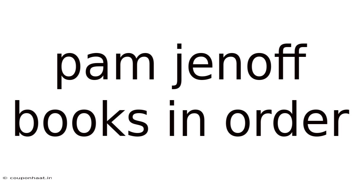 Pam Jenoff Books In Order