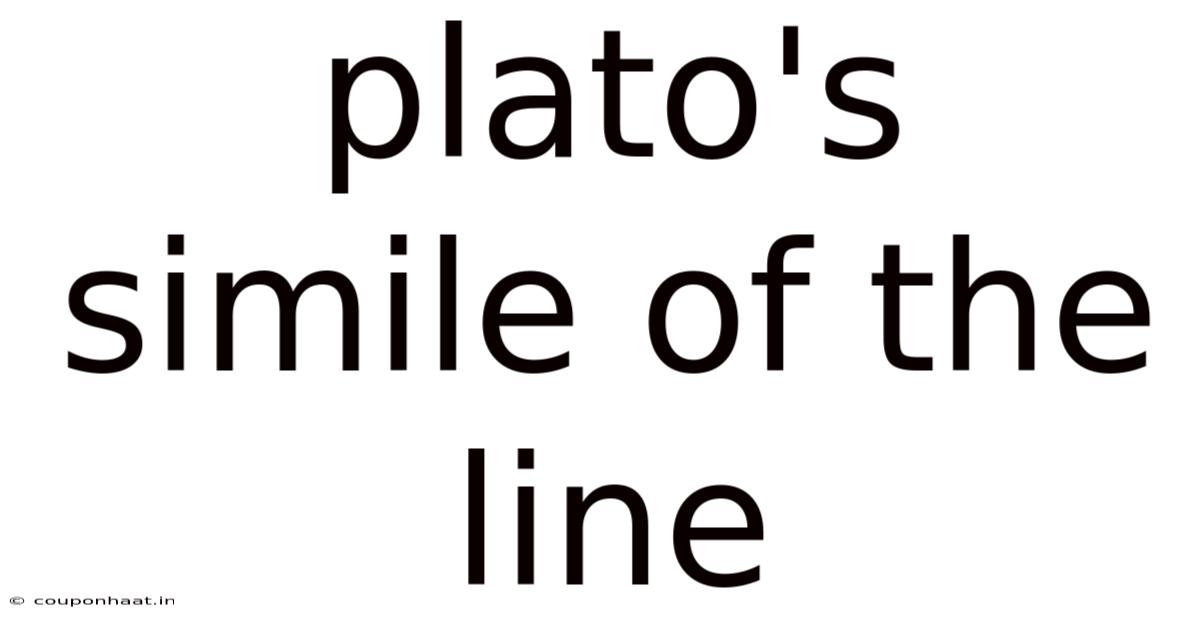 Plato's Simile Of The Line