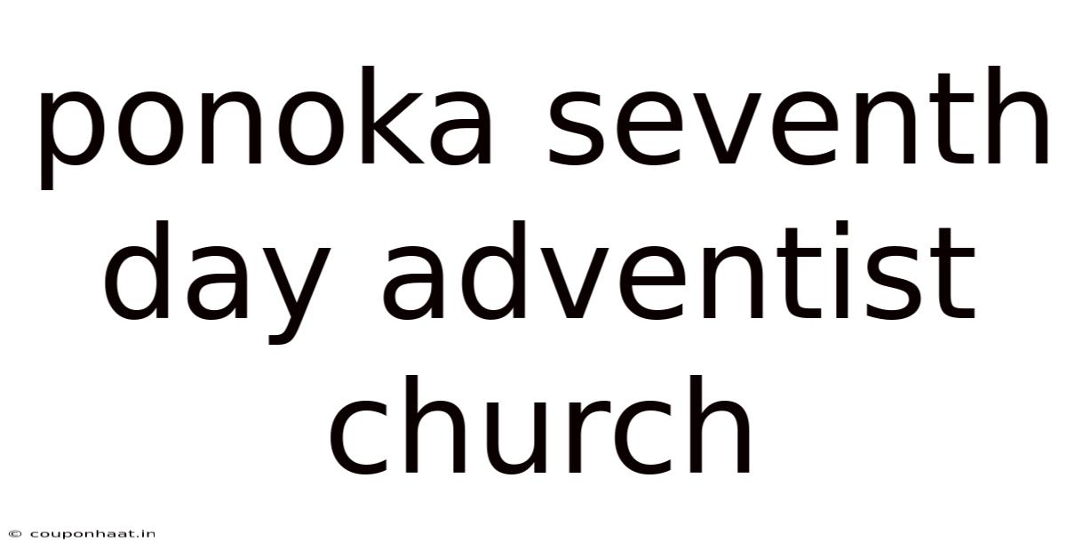 Ponoka Seventh Day Adventist Church