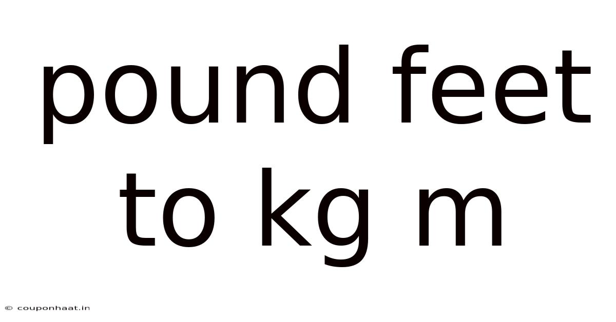 Pound Feet To Kg M