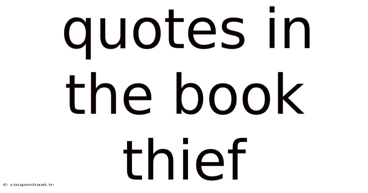 Quotes In The Book Thief