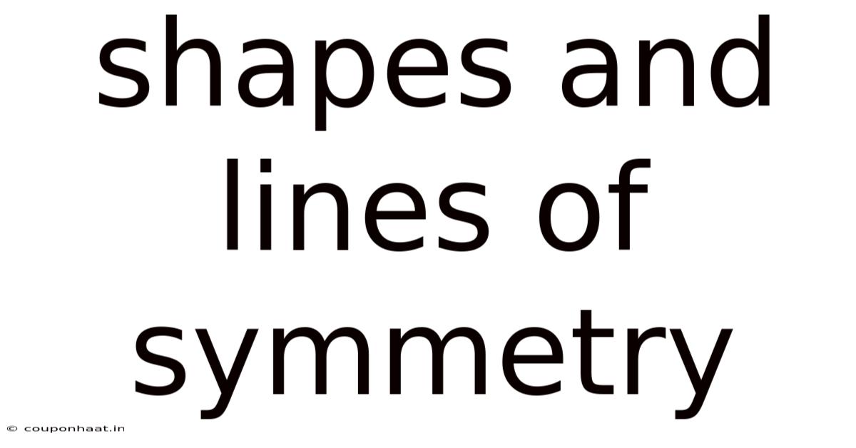 Shapes And Lines Of Symmetry