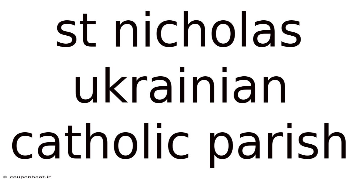 St Nicholas Ukrainian Catholic Parish