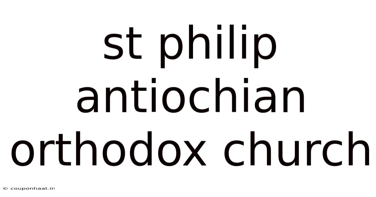 St Philip Antiochian Orthodox Church