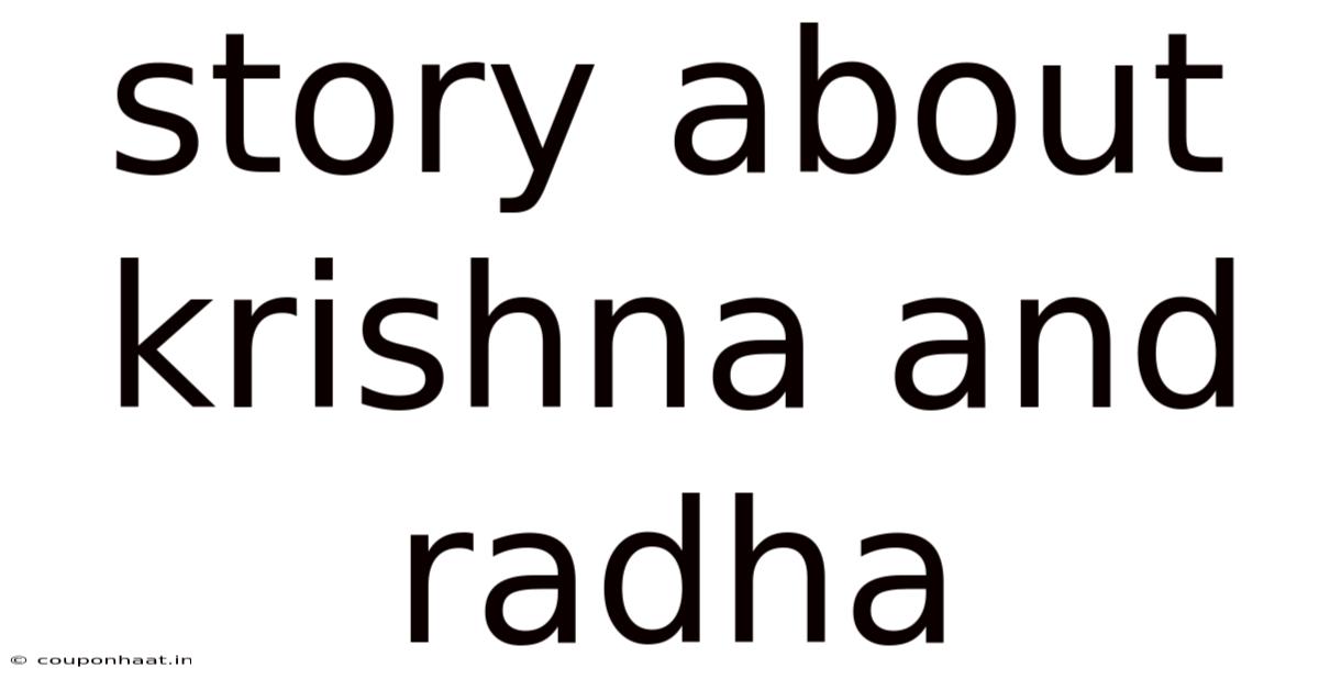 Story About Krishna And Radha