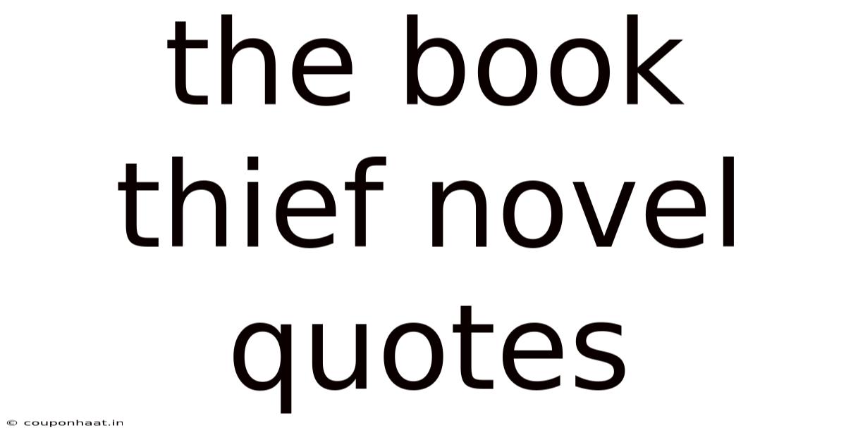 The Book Thief Novel Quotes