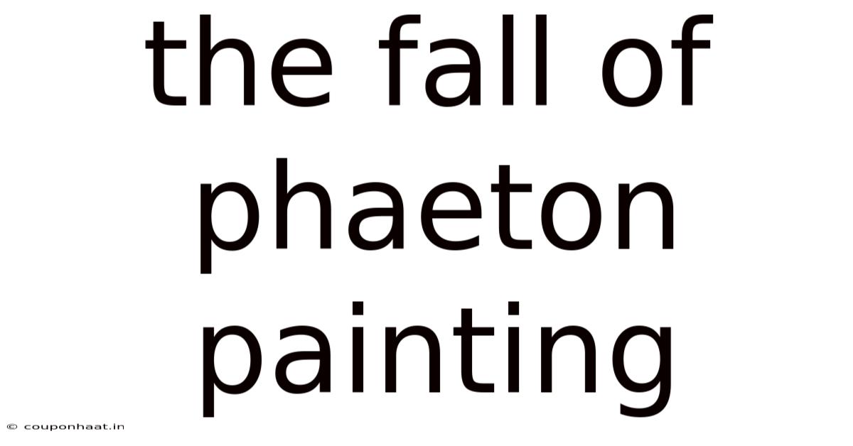 The Fall Of Phaeton Painting