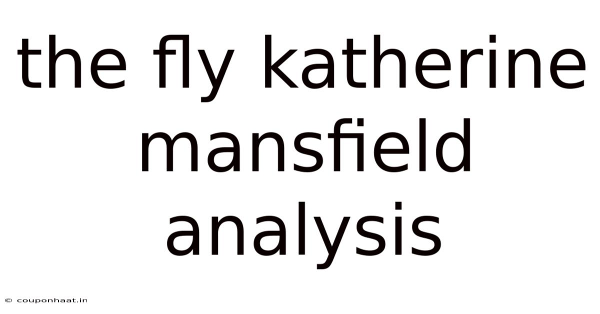 The Fly Katherine Mansfield Analysis
