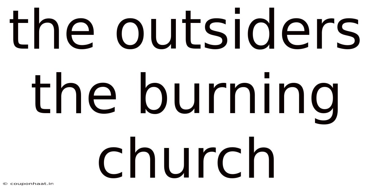 The Outsiders The Burning Church