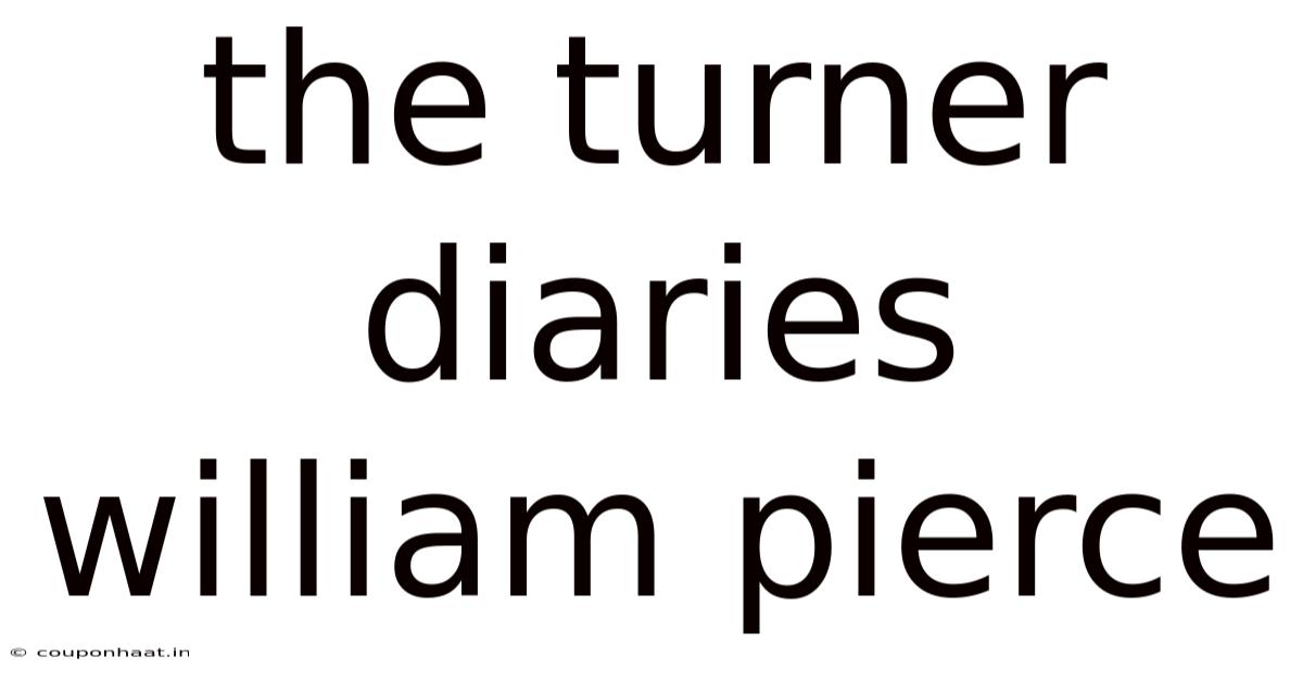 The Turner Diaries William Pierce