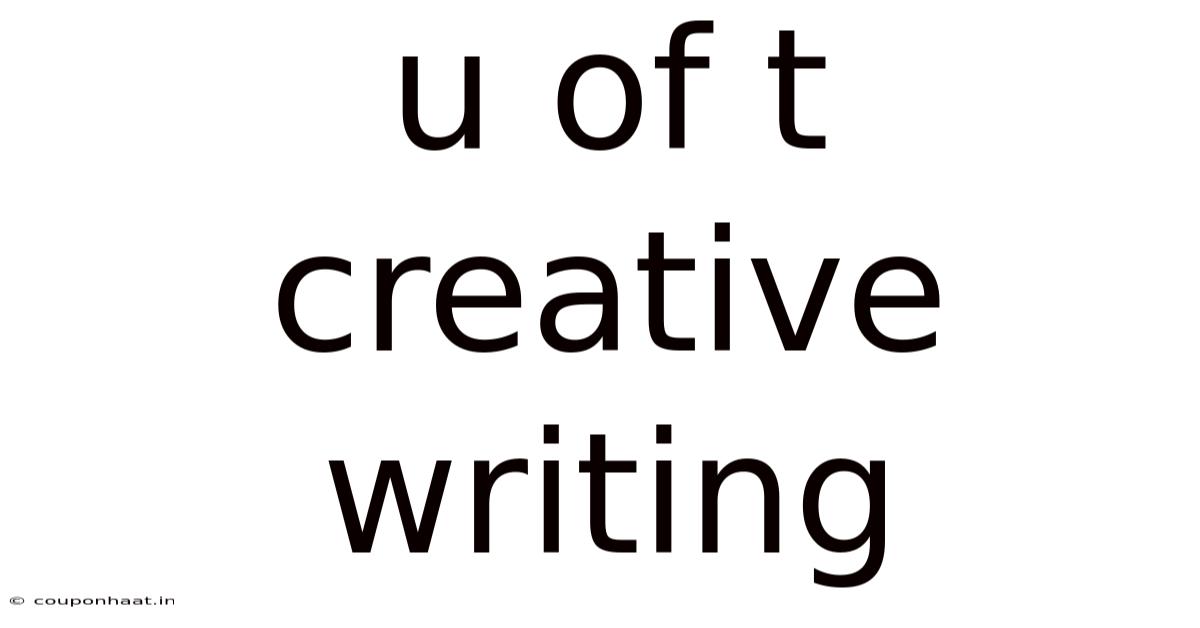 U Of T Creative Writing