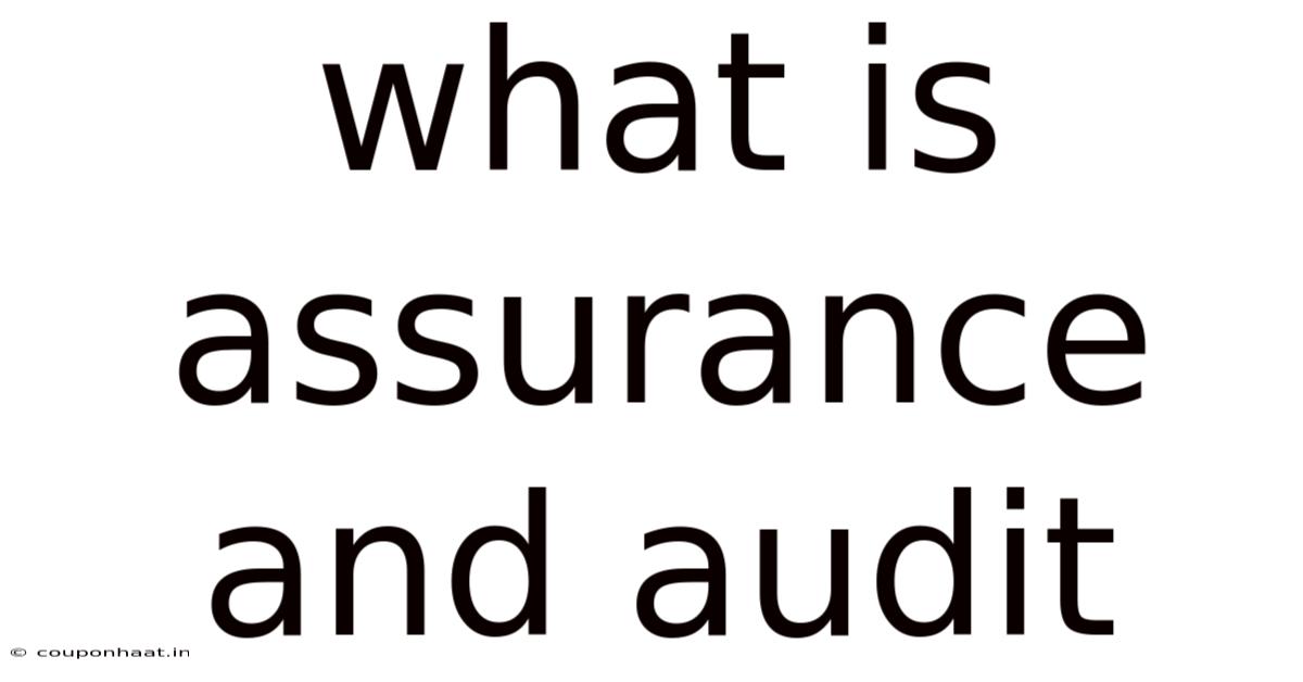 What Is Assurance And Audit