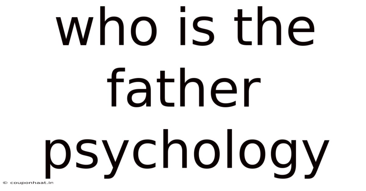 Who Is The Father Psychology